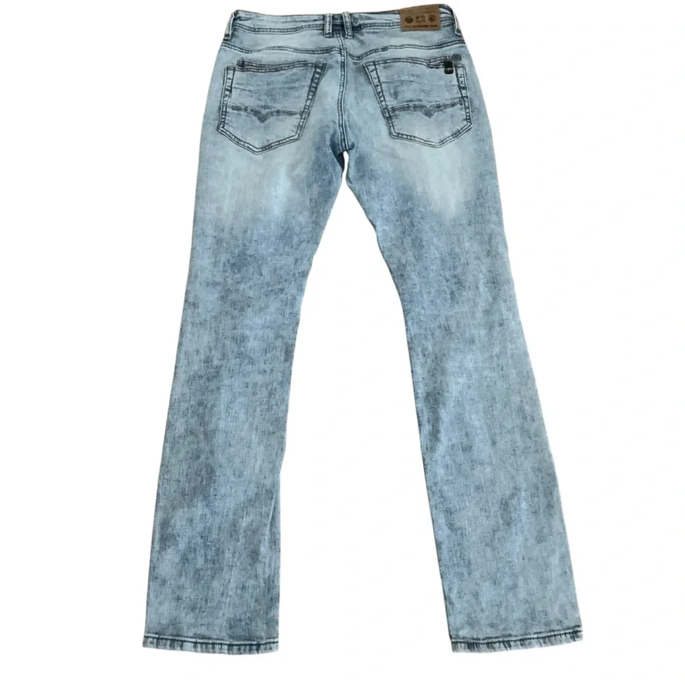 Vintage Buffalo David bitton ash-x slim stretch jeans Rock For Freedom 31/32